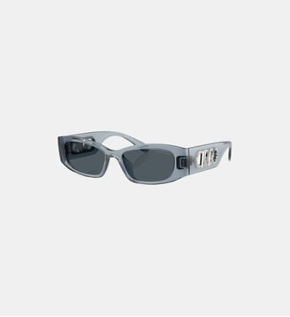 Lunettes de soleil Rectangulaire MK2243U Rhodes - Michael Kors - Jean transparent