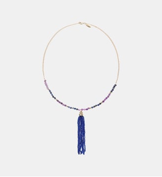 Collier chaîne avec pendentif de perles ISSA - Hipanema - Indigo