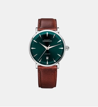 Montre automatique Inspiration Vert 1647AP16BR - Herbelin - Argenté