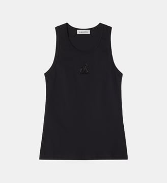 Débardeur Brodé La Mère Et L'Enfant En Jersey Lanvin