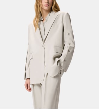 Veste fluide fendue - Pinko - Gris