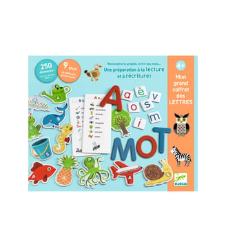 Mon Grand Coffret des lettres - FSC MIX - Djeco - Multicolore