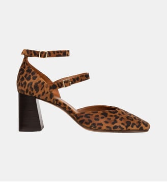 Escarpins Mischa Cuir Suédé Imprimé - Bobbies - Wild leo
