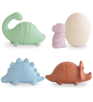 Lot de 4 jouets de bain - Mushie - Multicolore