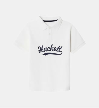 Polo Coupe Regular À Manches Courtes Avec Logo - Hackett London - Off white