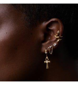 Créole Ânkh - Nebuleuse Bijoux - Argent