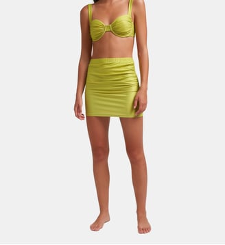 Jupe courte Lima - Robin Collection - Vert vif