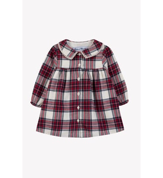 Robe -  coton carreaux - Tartine Et Chocolat - Ecru