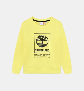 Sweat-shirt molletonné à motif - Timberland - Jaune