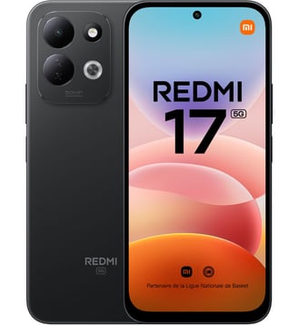 Smartphone Redmi 17 Noir 128Go 5G Xiaomi