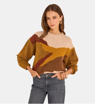 Pull En Laine Mélangée Arizona - Maison 123 - Safran
