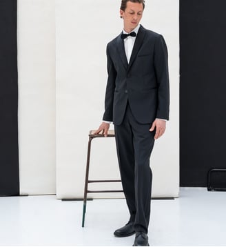 pantalon de smoking Loukas noir Agnès b.