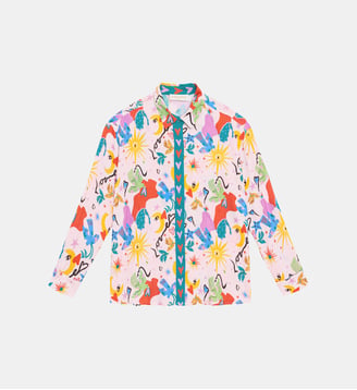 Chemise imprimé graphique CLONYO - La Petite Etoile - Multicolore