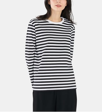 t-shirt Cool rayé noir et blanc - Agnès b. - Noir et blanc