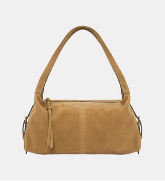 Sac en cuir velours - JULES - Pablo - Blé
