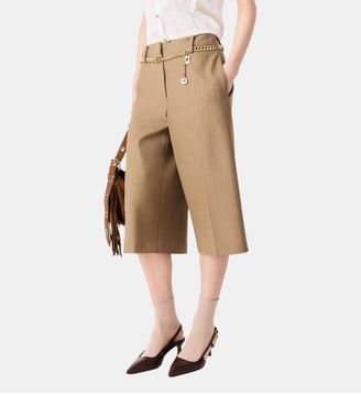 Bermuda tailleur à plis - Maje - Beige