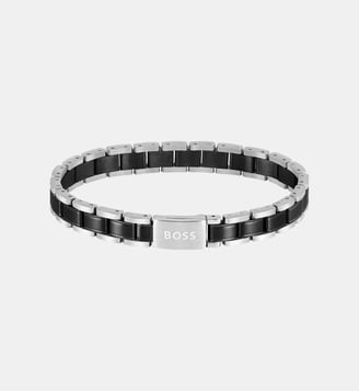 METAL LINKS ESSENTIALS ACIER ET NOIRPCE. - BOSS - Acier et noir