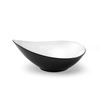 Assiette creuse rond par 6 - Médard de Noblat - Noir