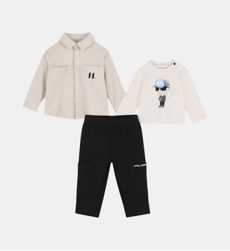 Ensemble jogging - Karl Lagerfeld Kids - Noir et blanc