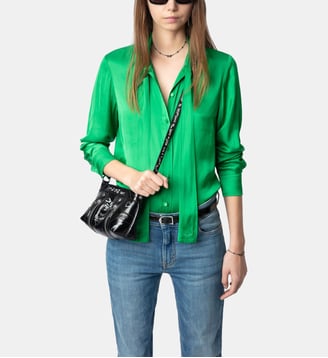 Chemise Tulba Satin - Zadig&Voltaire - Vert gazon
