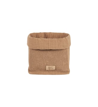 Panier Wabi-Sabi en coton lavé - Nobodinoz - Beige