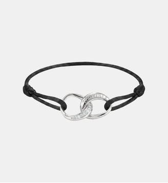 Bracelet textile Together noir avec zirconia Thomas Sabo