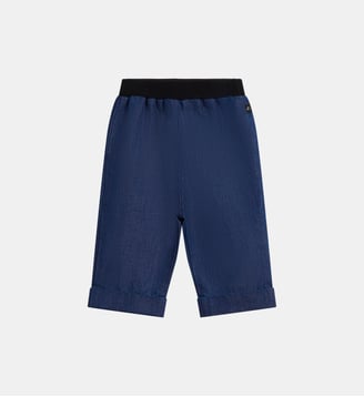 pantalon large en denim - Agnès b. - Bleu denim
