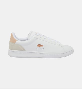 Sneakers Carnaby Set femme en cuir - Lacoste - Blanc et rose