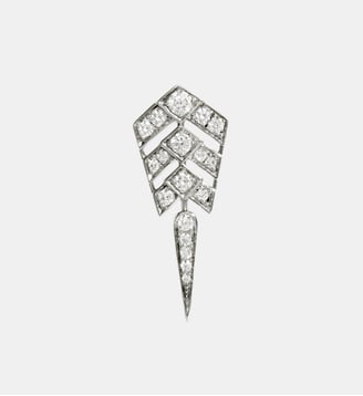 Boucle d'oreille Stairway S diamants et argent - Statement - Argent