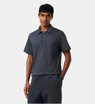 Polo Paris classic fit col ouvert brodé - Lacoste - Gris foncé