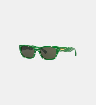 Lunettes de soleil Rectangulaire BV1143S - Bottega Veneta - Vert