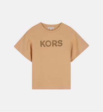 Tee-shirt manches courtes - Michael Kors Kids - Caramel