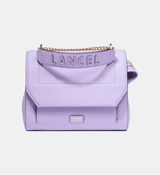 Sac à main à rabat Ninon en cuir - Lancel - Lilas