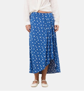 Jupe josella - Viscose - Caroll - Bleu
