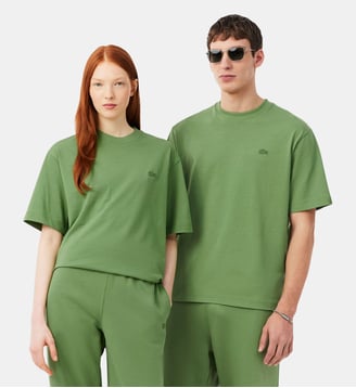 T-shirt loose fit jersey épais - Lacoste - Vert