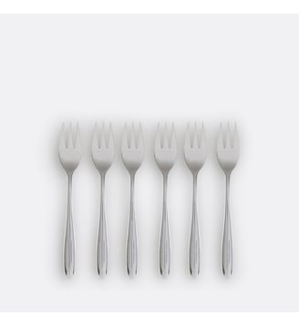 Lot de 6 fourchettes à gateaux - La Redoute Interieurs - Inox