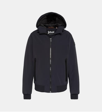 Blouson urban à capuche - Schott - Marine fonce