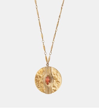 Collier mi - Soleil - Satellite - Doré rosé