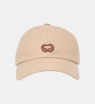 Casquette à logo en mix de lin - Maje - Beige