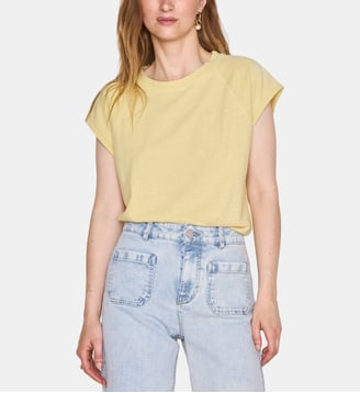 T-Shirt Aura En Chanvre Et Coton - Maison 123 - Jaune