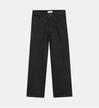 Pantalon en denim - Lanvin Kids - Noir denim