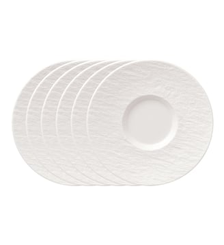 Sous-tasse à café 6 pièces - Villeroy & Boch - Blanc