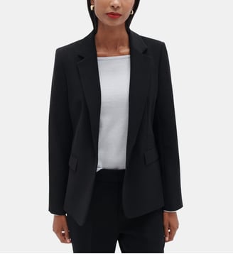 Blazer vantea - Motif uni - Coupe cintrée - Caroll - Noir