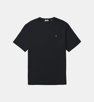T-shirt col rond en coton gaufré Théo Serge Blanco