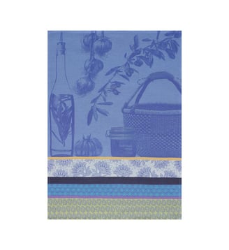 Torchon Saveurs de Provence - Le Jacquard Francais - Bleu lavande