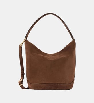 Sac seau TANGOSO en suède - Sandro - Marron