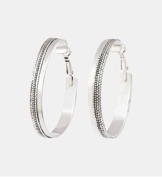 Boucles d'oreilles créoles   - Ashanti - Satellite - Argenté