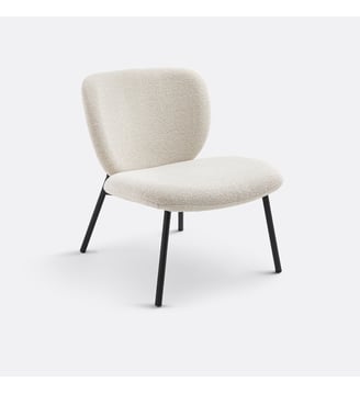 Fauteuil lounge rembourré - La Redoute Interieurs - Écru