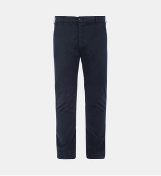 Pantalon chino surteint. - Schott - Bleu marine