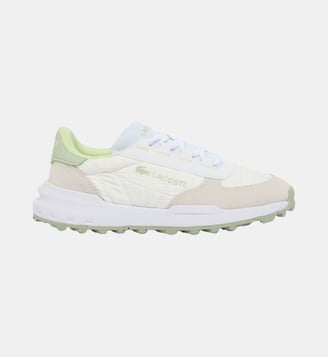 Sneakers Elite Active Evo femme - Lacoste - Blanc et kaki clair
